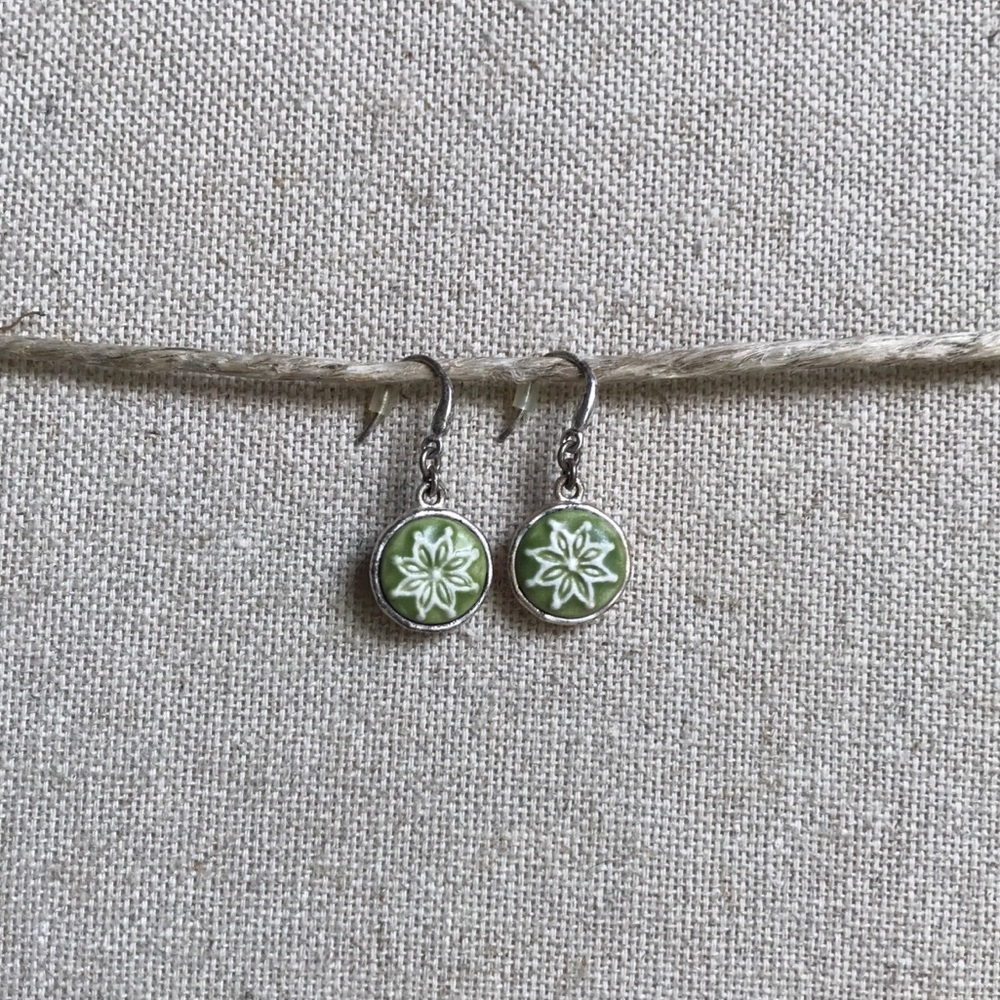 🌟3/$15🌟 Green Disc Earrings